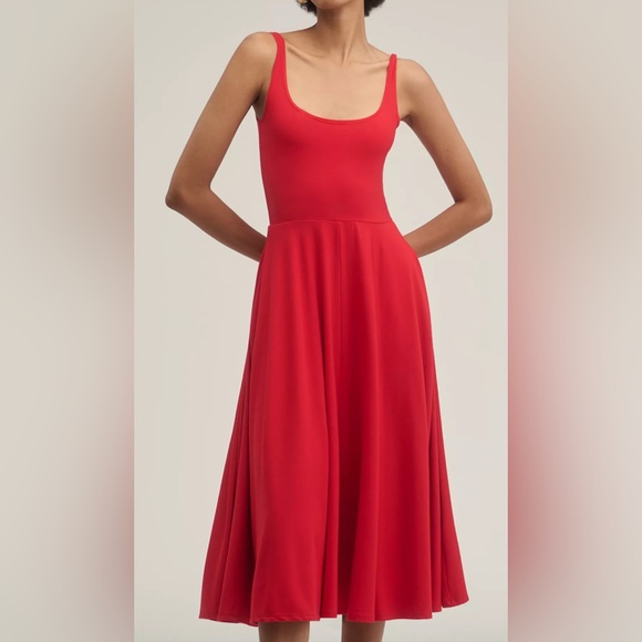 Reformation Dresses & Skirts - Reformation Rou Sleeveless Knit Midi Dress Stretchy Comfy Soft Casual Jersey